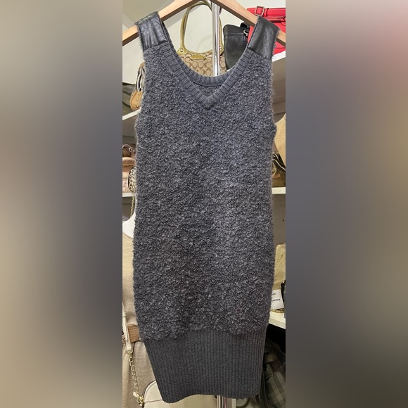 Alice Yim - Designer Luxury, mohair, lamb leather, dress or tunic, quality!  S - Picture 2 of 5